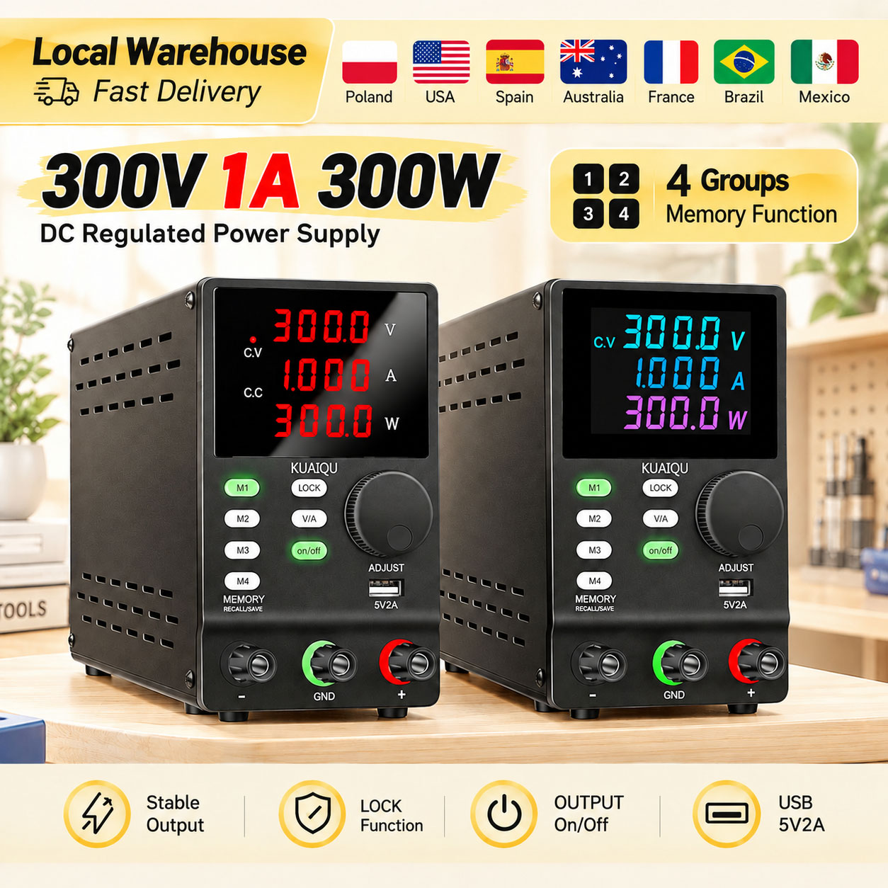 Switching Dc Power Supply 300V 1A - KUAIQU 300V 1A 300W Zasilacz DC